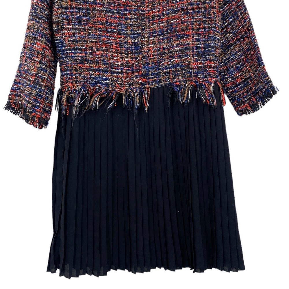 Sale Zara Basics Collection Multi Color Pleated B… - image 5